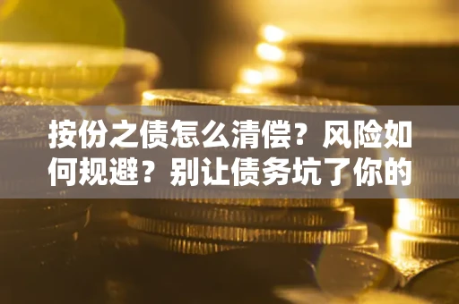 武汉按份之债怎么清偿？风险如何规避？别让债务坑了你的钱袋子！